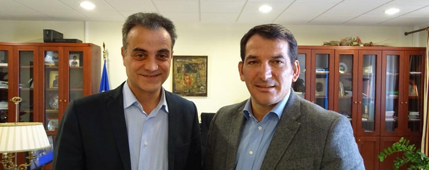 Συνάντηση Περιφερειάρχη με τον πρόεδρο της Ελληνικής Ομοσπονδίας Άρσης Βαρών Πύρρο Δήμα