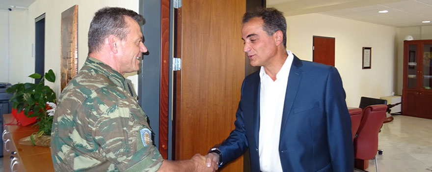 Τον Περιφερειάρχη Δυτικής Μακεδονίας Θεόδωρο Καρυπίδη επισκέφθηκε ο Διοικητής της 1ης Στρατιάς Αντιστράτηγος Ηλίας Λεοντάρης