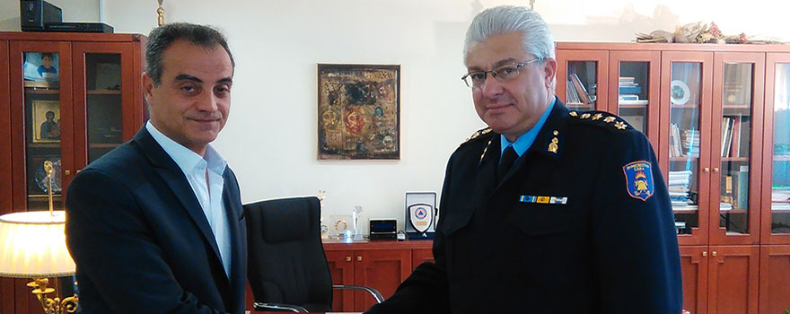 Επίσκεψη του πρώτου Διοικητή της Σχολής Πυροσβεστών Πτολεμαΐδας στον Περιφερειάρχη Δυτικής Μακεδονίας