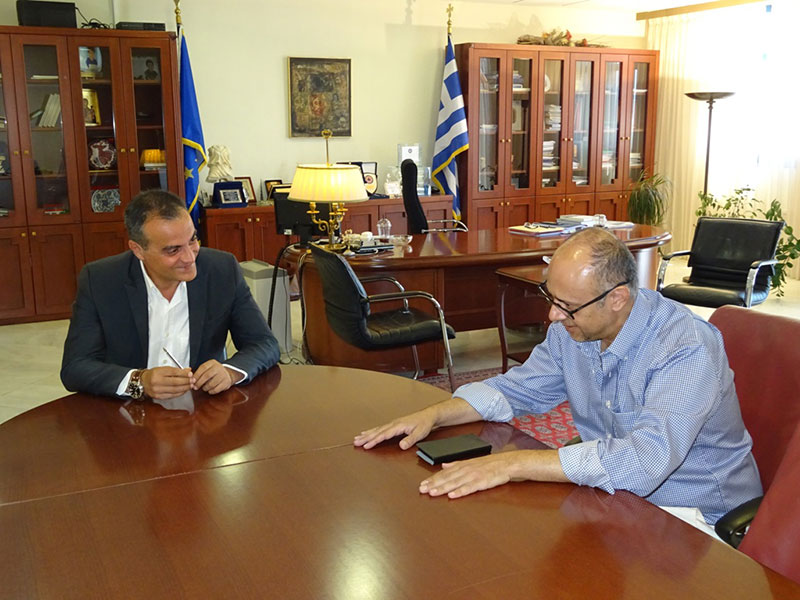 Επίσκεψη του Γενικού Πρόξενου της Κύπρου στη Θεσσαλονίκη, στον Περιφερειάρχη Θ. Καρυπίδη
