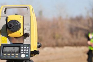 σταθμός laser (total station) μέτρησης αποστάσεων