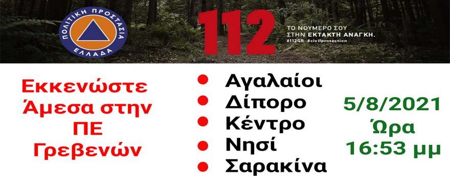 Προληπτική εκκένωση οικισμών στην Π.Ε. Γρεβενών