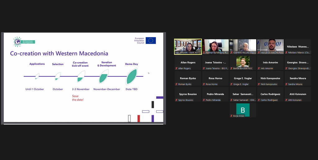 Προσέλκυση καινοτόμων επενδύσεων στην Δυτική Μακεδονία – Πρόγραμμα EIC GHG Co-Creation with Western Macedonia) 3