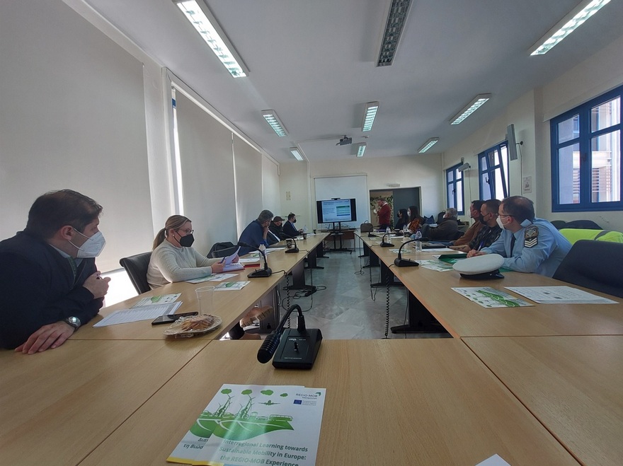 Ολοκληρώθηκε με επιτυχία η πρώτη συνάντηση του δικτύου εμπλεκομένων μερών των πρόσθετων δράσεων του έργου REGIO-MOB στην Κοζάνη (25-2-2022) 4