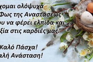 Οι ευχές του Αντιπεριφερειάρχη Πολιτικής Προστασίας, Επιπτώσεων Κλιματικής Αλλαγής, Περιβάλλοντος και Υποδομών για τις ημέρες του Πάσχα (2022)