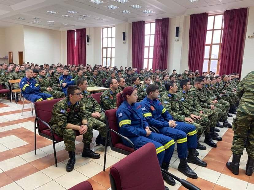 Εκπαίδευση για την καρδιοαναπνευστική αναζωογόνηση (ΚΑΡΠΑ) και τη χρήση απινιδωτή στην Πυροσβεστική Σχολή Τσοτυλίου