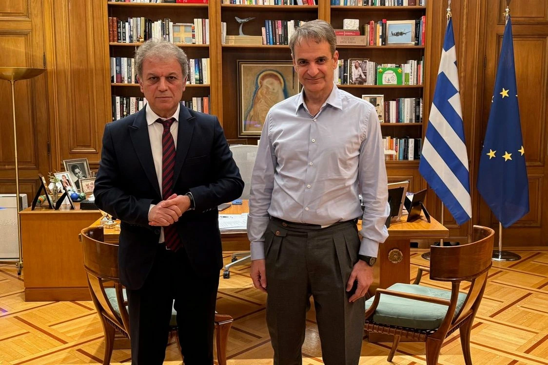 Συνάντηση του Περιφερειάρχη Γιώργου Αμανατίδη με τον Πρωθυπουργό της χώρας Κυριάκο Μητσοτάκη