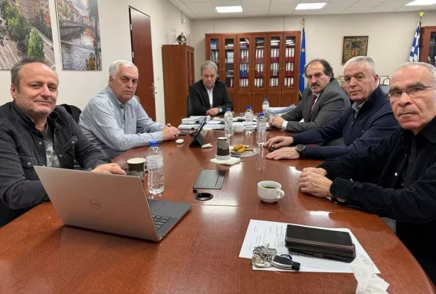 Συνάντηση εργασίας χθες Παρασκευή στο γραφείο του Περιφερειάρχη Δυτικής Μακεδονίας Γιώργου Αμανατίδη για το θέμα των πλημμυρικών φαινομένων στην ευρύτερη περιοχή του Αμυνταίου