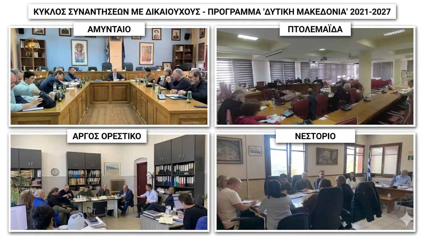 Έναρξη κύκλου συναντήσεων της Ειδικής Υπηρεσίας Διαχείρισης του Προγράμματος «Δυτική Μακεδονία» 2021-2027 με τους Δικαιούχους για την εντατικοποίηση της υλοποίησης του Προγράμματος