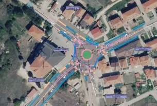 Κατασκευή Κυκλικού Κόμβου Μανιάκων - Λεύκης