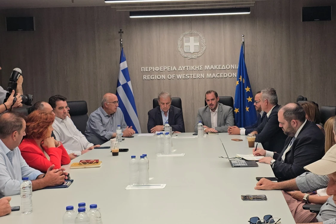 Σύσκεψη του Περιφερειάρχη Γιώργου Αμανατίδη με τον Αναπλ. Υπουργό Υποδομών και Μεταφορών Γιώργο Κώτσηρα και φορείς του μεταφορικού κλάδου