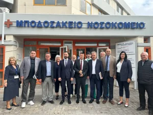 Στο «Μποδοσάκειo» Νοσοκομείο ο Περιφερειάρχης Γιώργος Αμανατίδης και ο Διοικητής της 3ης ΥΠΕ Δημήτρης Τσαλικάκης