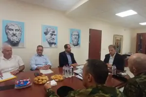 Τον Υφυπουργό Εθνικής Άμυνας Γιάννη Κεφαλογιάννη υποδέχθηκε σήμερα στο γραφείο του ο Περιφερειάρχης Δυτικής Μακεδονίας Γιώργος