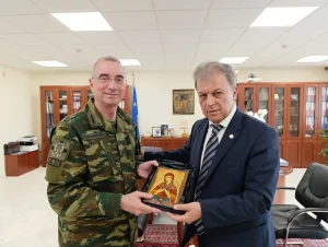 Επίσκεψη του Διοικητή 1ης Στρατιάς στον Περιφερειάρχη Γιώργο Αμανατίδη