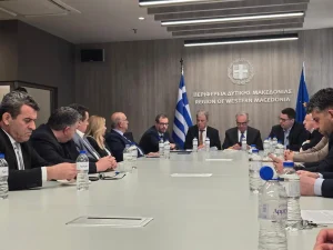 Υποδοχή κυβερνητικού κλιμακίου από τον Περιφερειάρχη Γιώργο Αμανατίδη