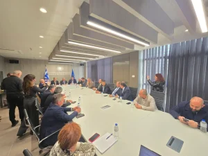 Υποδοχή κυβερνητικού κλιμακίου από τον Περιφερειάρχη Γιώργο Αμανατίδη