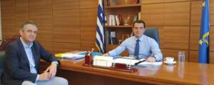 Ο Κασαπίδης συζήτησε θέματα υποδομών του Υπουργείου Αγροτικής Ανάπτυξης και Τροφίμων με τον αρμόδιο Yφυπουργό κ. Σκρέκα