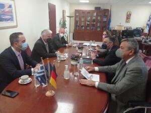 Συνάντηση Περιφερειάρχη Δυτικής Μακεδονίας Γιώργου Κασαπίδη με τον Πρέσβη της Ομοσπονδιακής Δημοκρατίας της Γερμανίας στην Αθήνα Ερνστ Ράιχελ 2