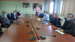 Συνάντηση του Περιφερειάρχη Γιώργου Κασαπίδη με τον Πρύτανη του Πανεπιστημίου Δυτικής Μακεδονίας Θεόδωρο Θεοδουλίδη, για την πρόοδο των έργων του Πανεπιστημίου στη Φλώρινα